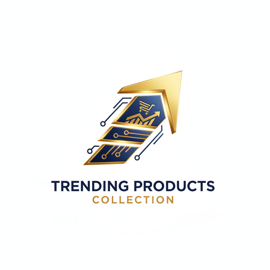 Trending Products Realistic Logo